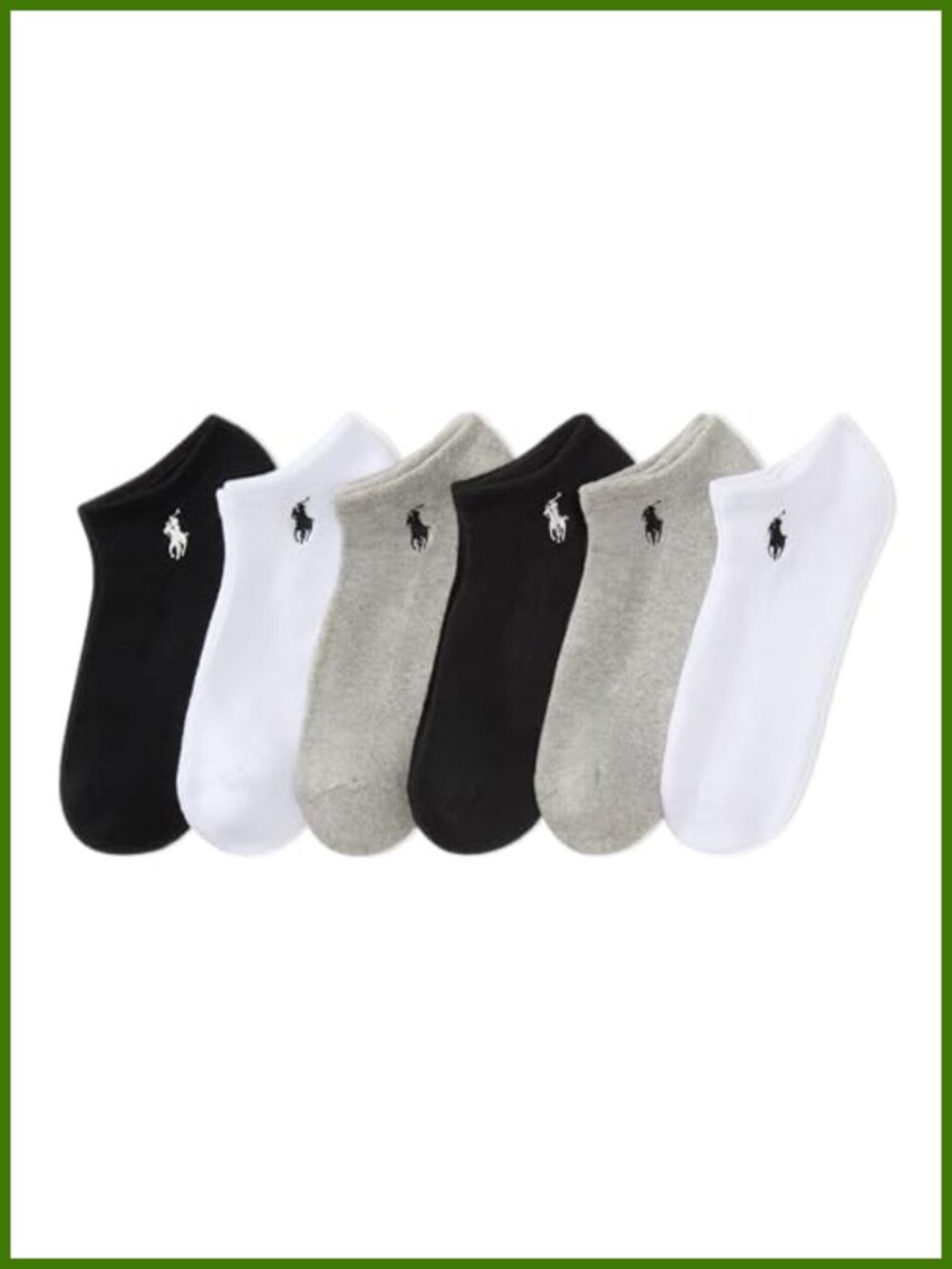 Performance Cotton Low Cut Socks 6-Pack Breathable Mesh Cushioned
